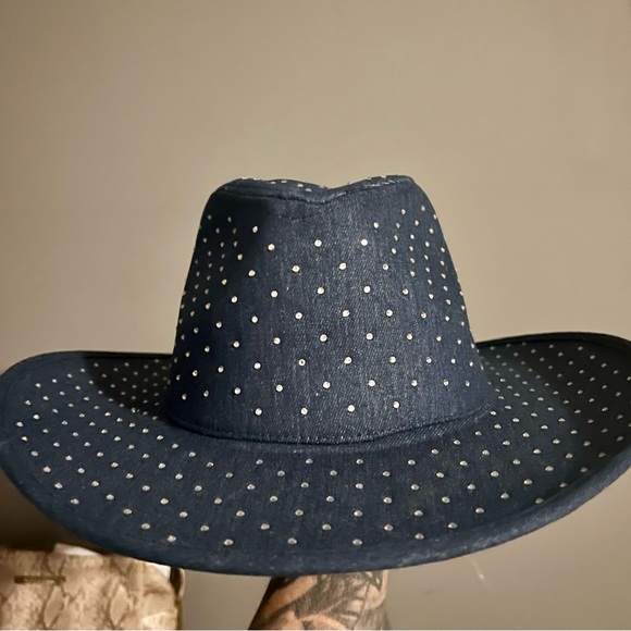 Urban Outfitters Blue Studded Hat - Picture 1 of 5